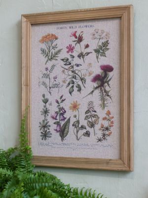 Картина Wild flowers & nature frame, 33хH43cm. nature.