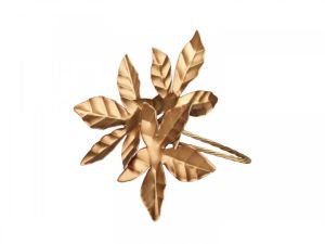 Napkin Ring Leaves antique gold 5х8х7.5cm.