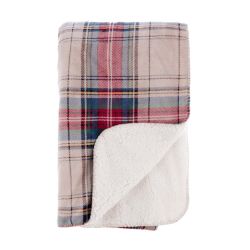 Одеяло TARTAN IN BIANCO 160x200cm.