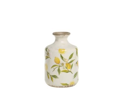 Ваза Limoni D10xH17cm. cream .