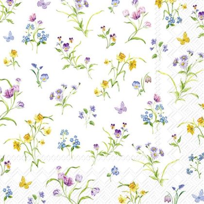 Салфетки EASTER FLOWERS 33x33cm.