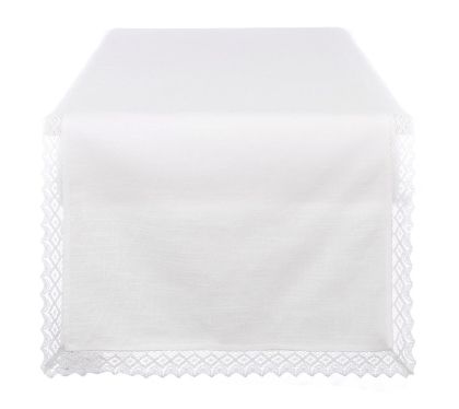 Тишлайфер  DENTELLE 54х160cm. BIANCO.