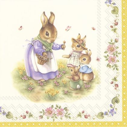 Салфетки SPRING FANTASY EASTER (V&B) 33x33cm.