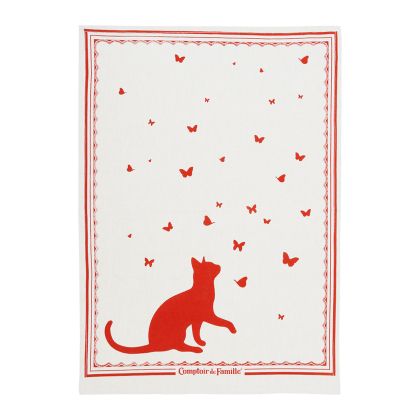 Кърпа BUTTERFLY CHAT BURGUNDY 50X70cm.