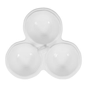 Съд TRIPLE BOWL DARCY WHITE D26.5xH10cm.