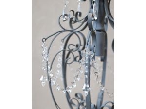 Полилей ръчна изработка H52xD31cm. antique grey