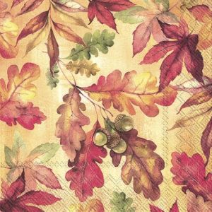 Салфетки BRIGHT AUTUMN 33х33cm.