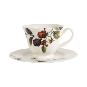 Чашка с чинийка MEREDITH D11.5x9xH7cm. - 220ml.