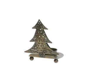 Свещник Christmas tree H11х9х7cm. antique.