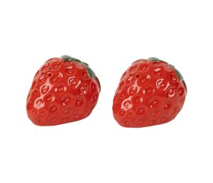 Сет сол, пипер с поставка STRAWBERRY MED 6.5x5x5(x2) / 13.5x8.5cm.