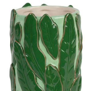 Ваза FEUILLE PATCHUCA VERT D10xH24cm.