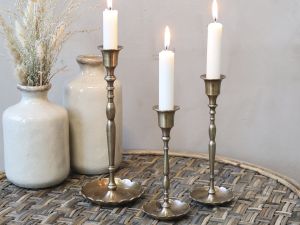 Свещник  Provence Antique brass H23.5xD10cm.
