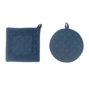 Сет 2 ръкохватки  NUOVO INFINITY D20cm./16x16cm. Azzurra.