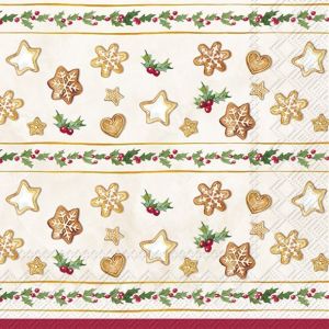 Салфетки COOKIE GARLAND 25х25cm. 20броя.