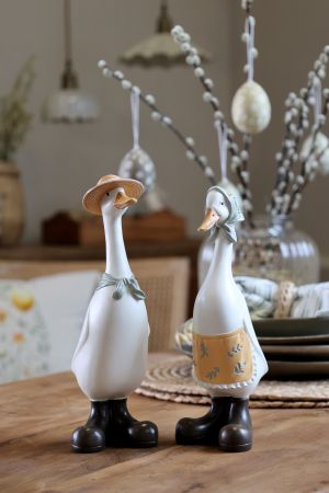 Сет 2 гъски Scarf & hat 8x9.5xH23cm.