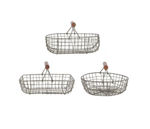 Панер CUISINE GREY 21.5 x 14 x H12.5 / 20.5 x 13.5 x H11 / D19 x H11cm.