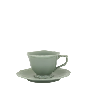 Чашка с чинийка Provence 180ml. - D9.5 cm. verde.