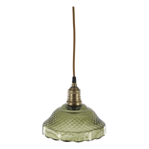 Полилей с месингов обков H18хD21 cm olive.