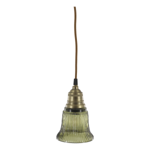 Лампа с месингов обков H17хD12 cm olive.
