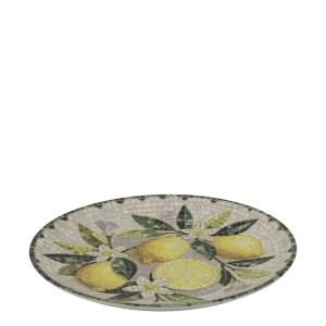 Плато Chartres in mosaic D21х2,5cm. lemons & verde.