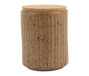 Буркан / поставка за прибори GENA BEIGE D13.5xH17cm.