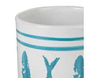 Буркан / поставка за прибори CORFOU TURQUOISE D13xH18cm.