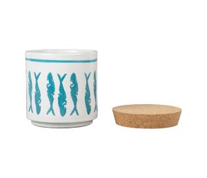 Буркан / поставка за прибори CORFOU TURQUOISE D13xH14cm.
