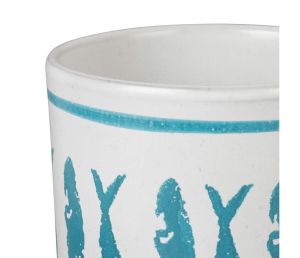 Буркан / поставка за прибори CORFOU TURQUOISE D13xH14cm.