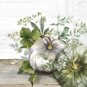 Салфетки GREEN AND WHITE PUMPKIN 30х30cm. 20броя.